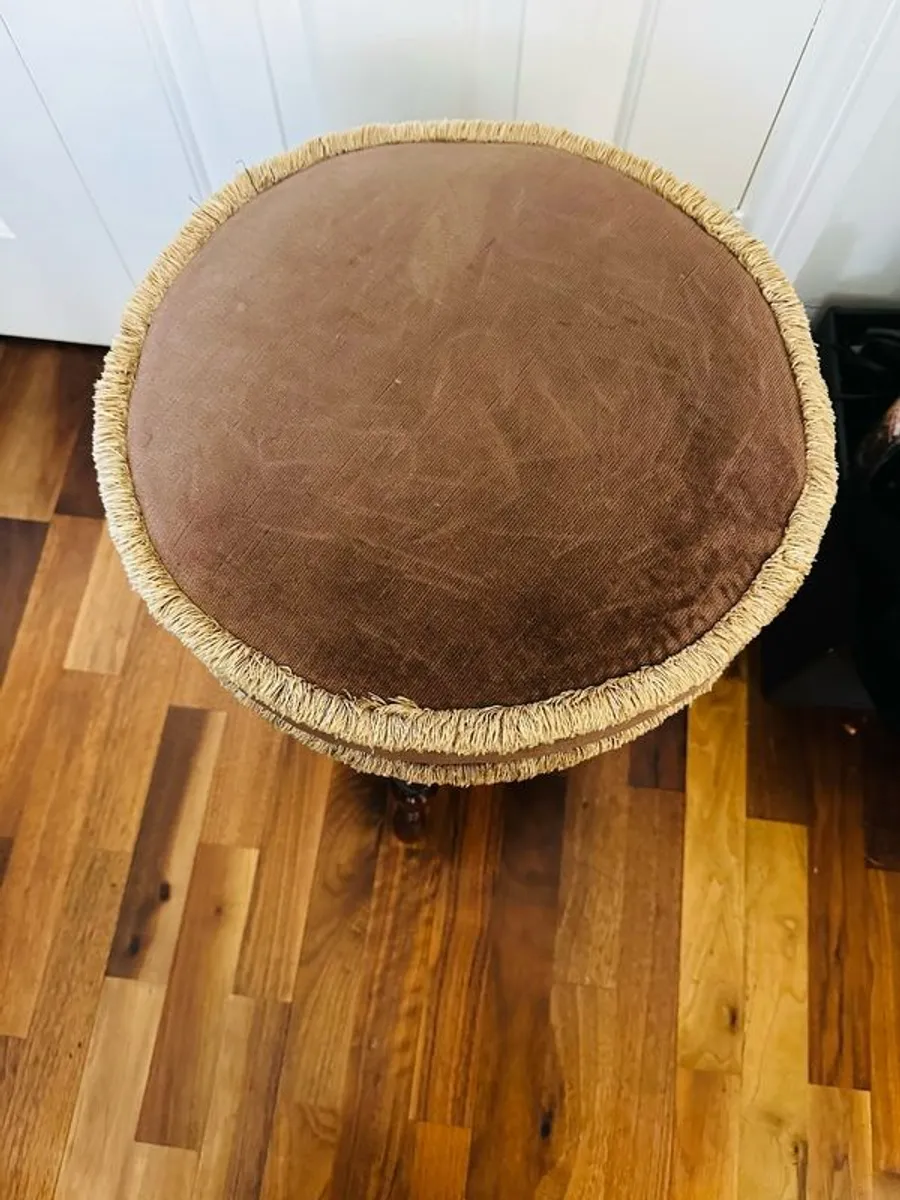 antique piano stool - Image 3