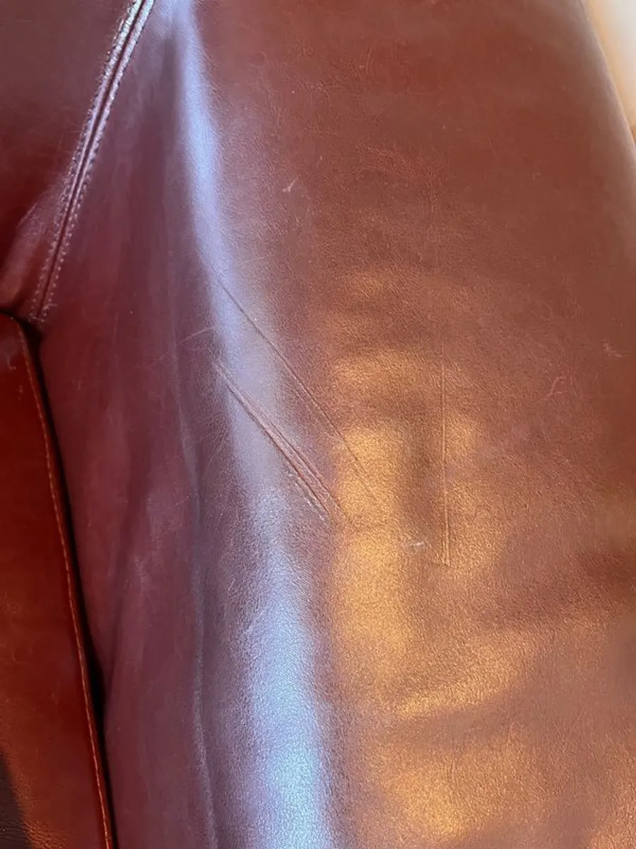 Genuine Leather 2 Seat Sofa - Image 3