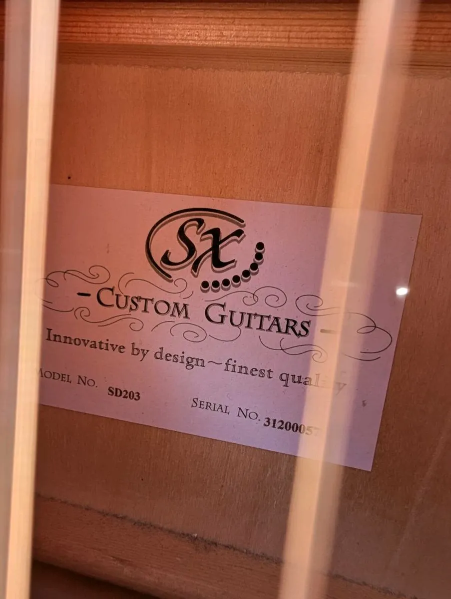 SX SD203 3/4 Size Acoustic Guitar - Image 3