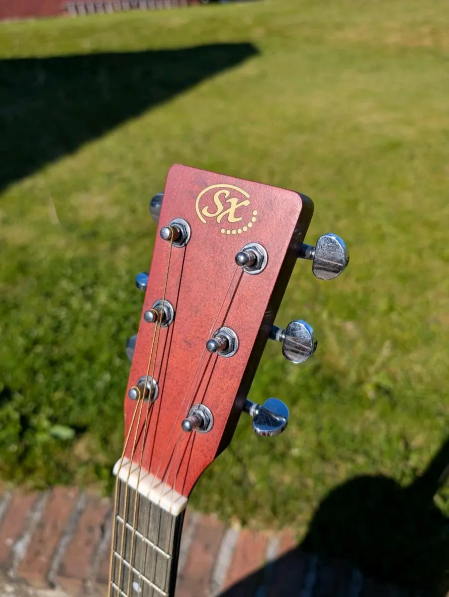 SX SD203 3/4 Size Acoustic Guitar - Image 4