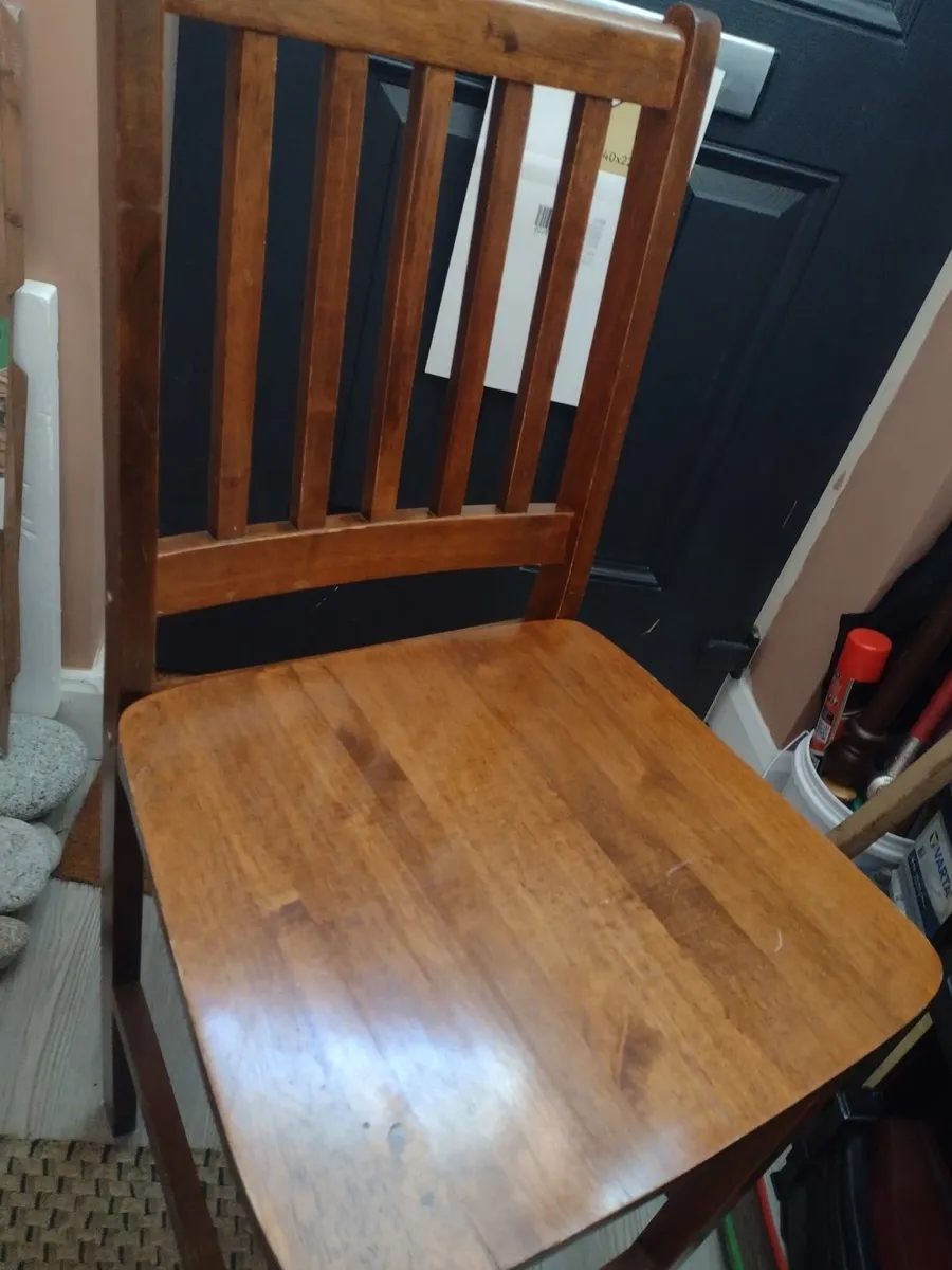Kitchen bar stool Oak - Image 3