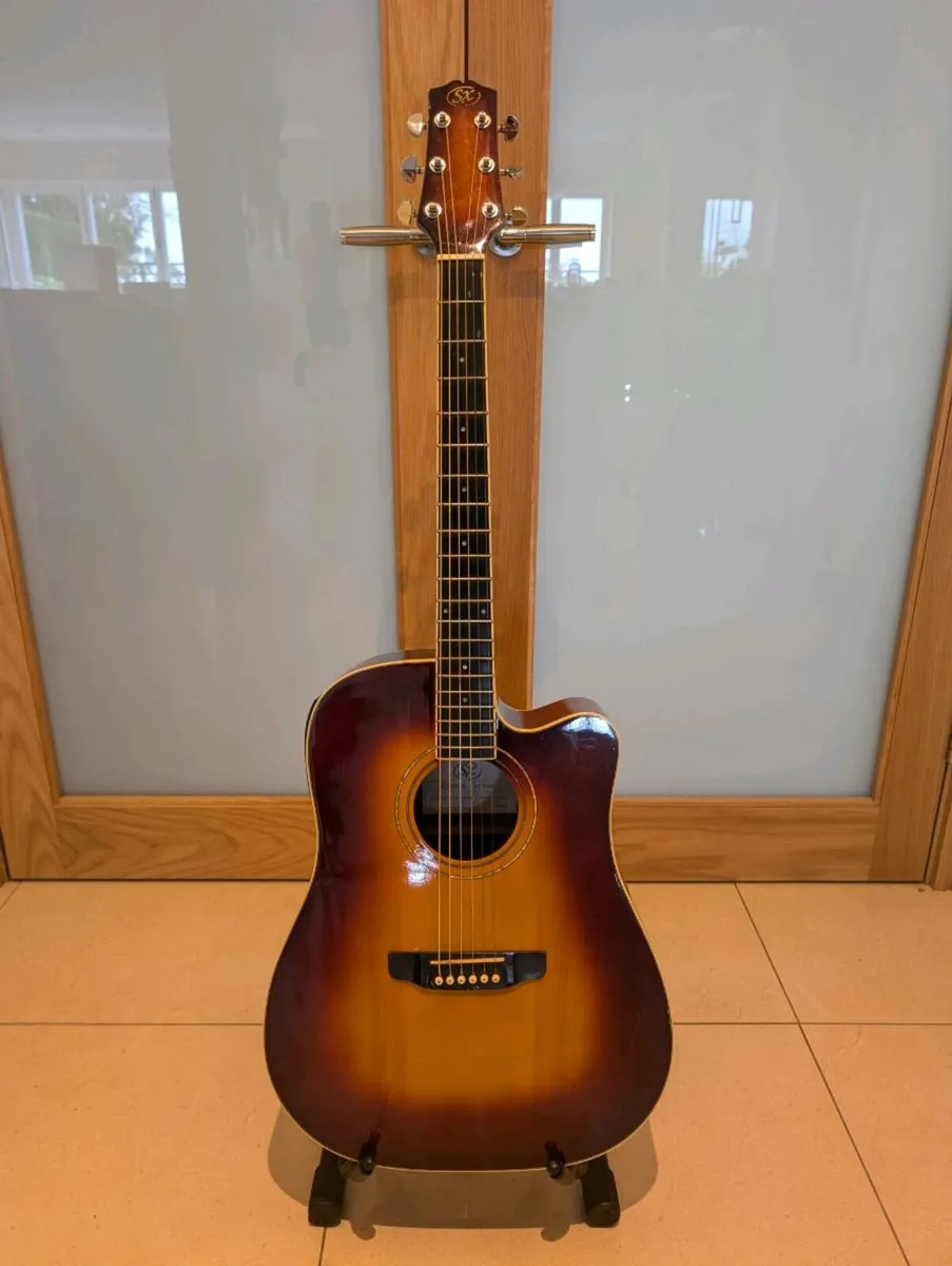 SX DG180CE Eletro-Acoustic Guitar - Image 1