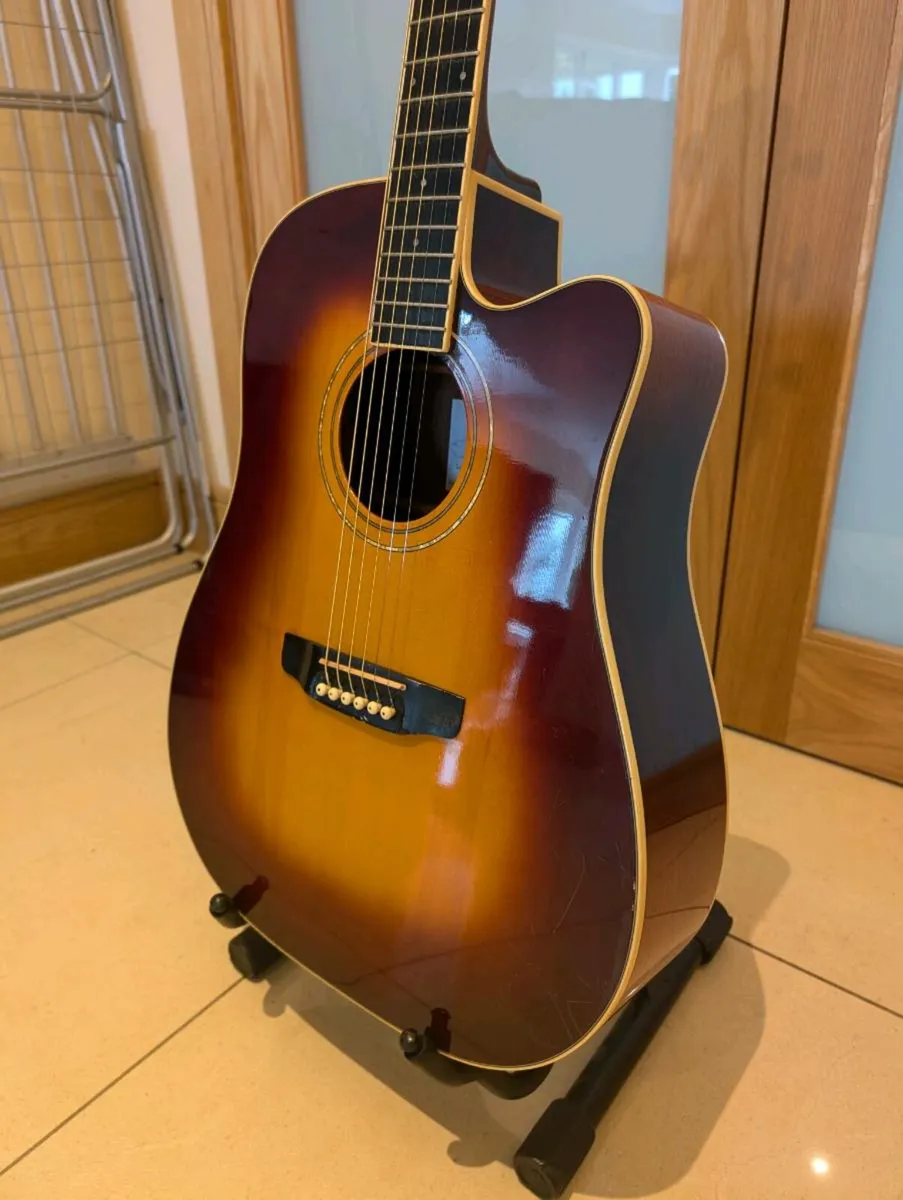 SX DG180CE Eletro-Acoustic Guitar - Image 2