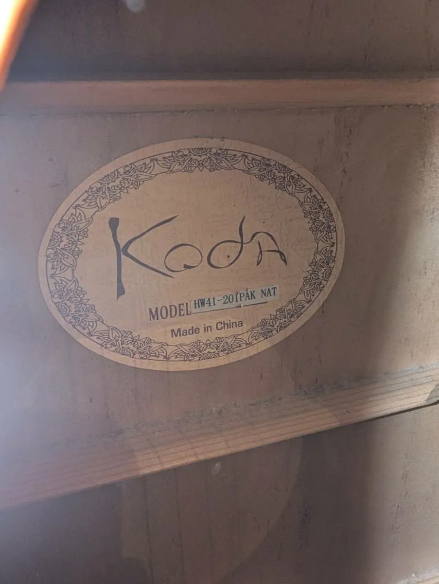 Koda HW-21 Acoustic Guitar - Image 4