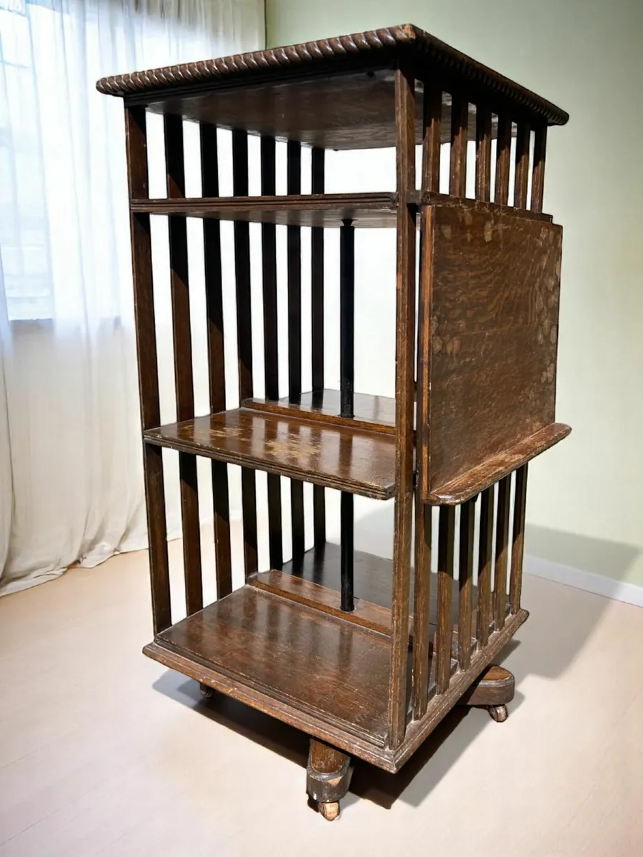 Antique Bookcase - Revolving - Image 1
