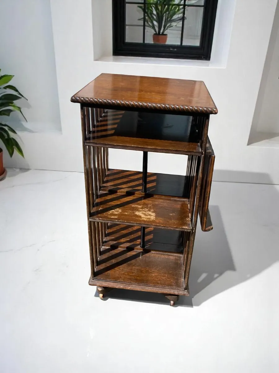 Antique Bookcase - Revolving - Image 4