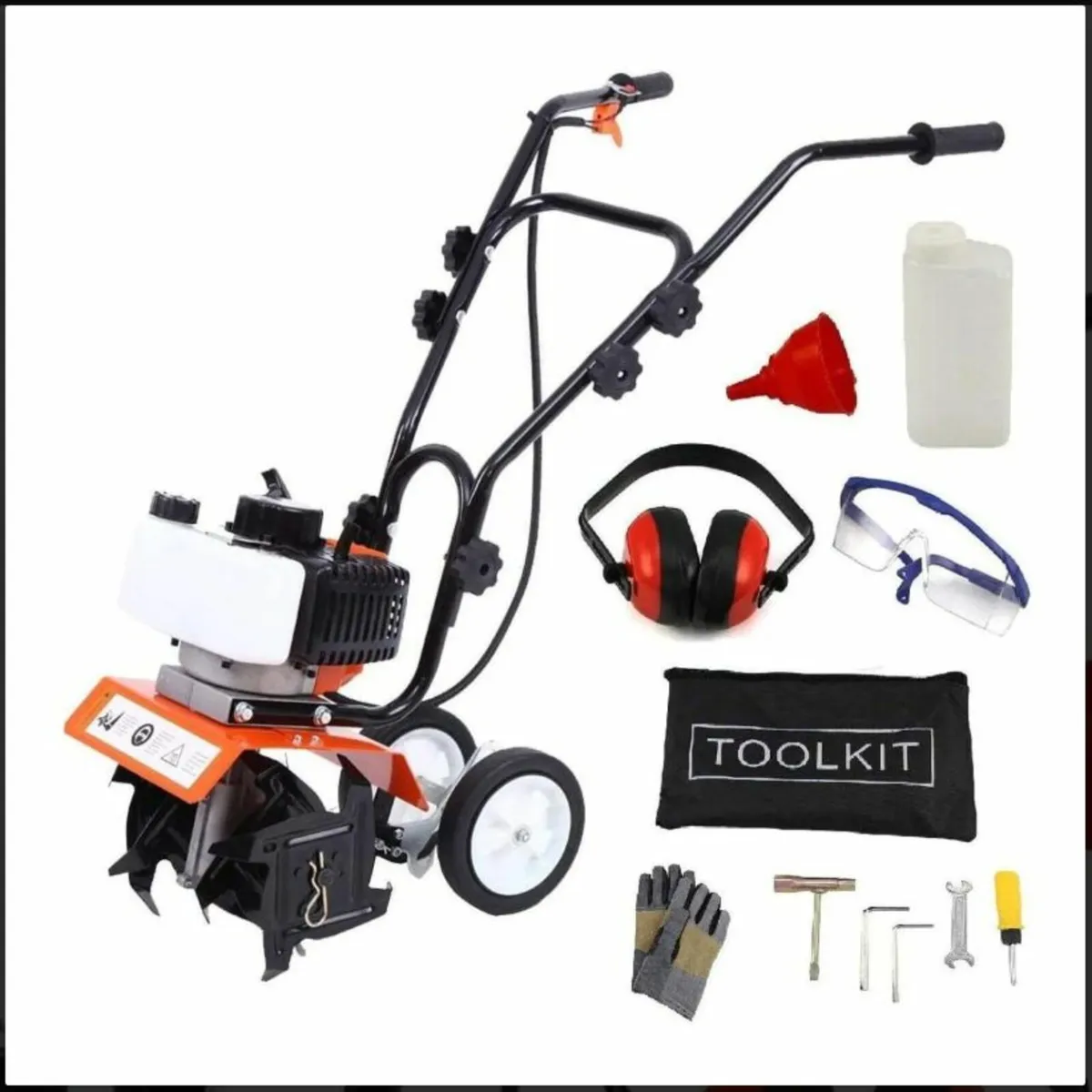 BU-KO 52CC 3HP Garden Petrol Tiller & Rotavator