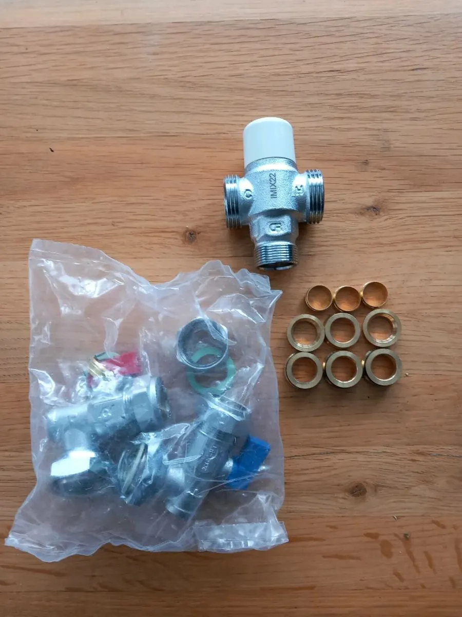 Thermostatic mixing valve new 3/4 or 1/2 - Image 1