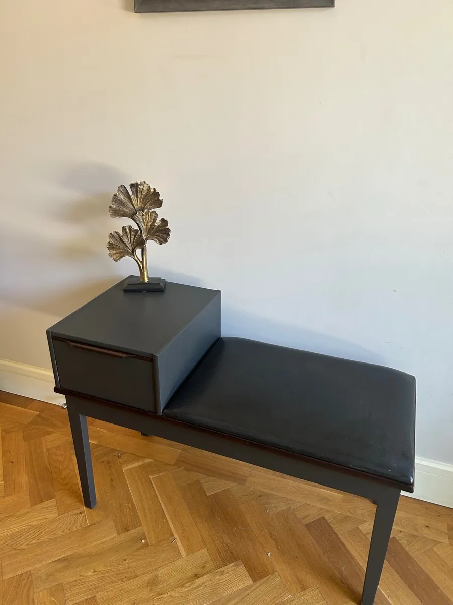 MCM telephone seat / hall table - Image 2