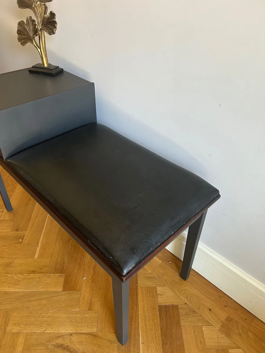 MCM telephone seat / hall table - Image 3