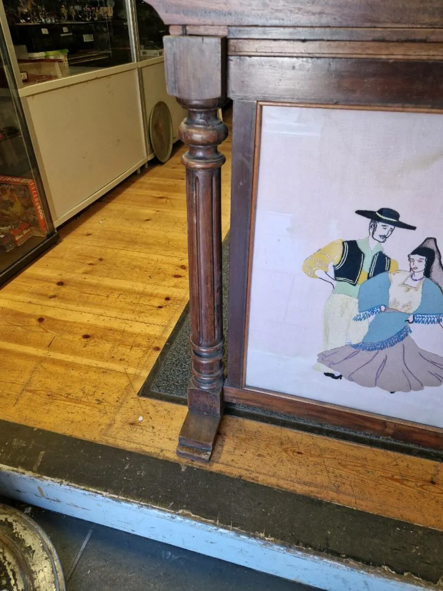 Vintage Antique Fire Screen - Image 3