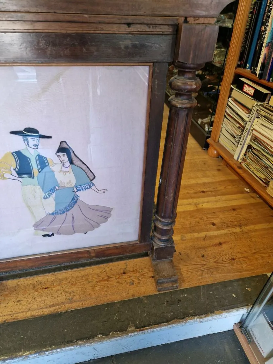 Vintage Antique Fire Screen - Image 4