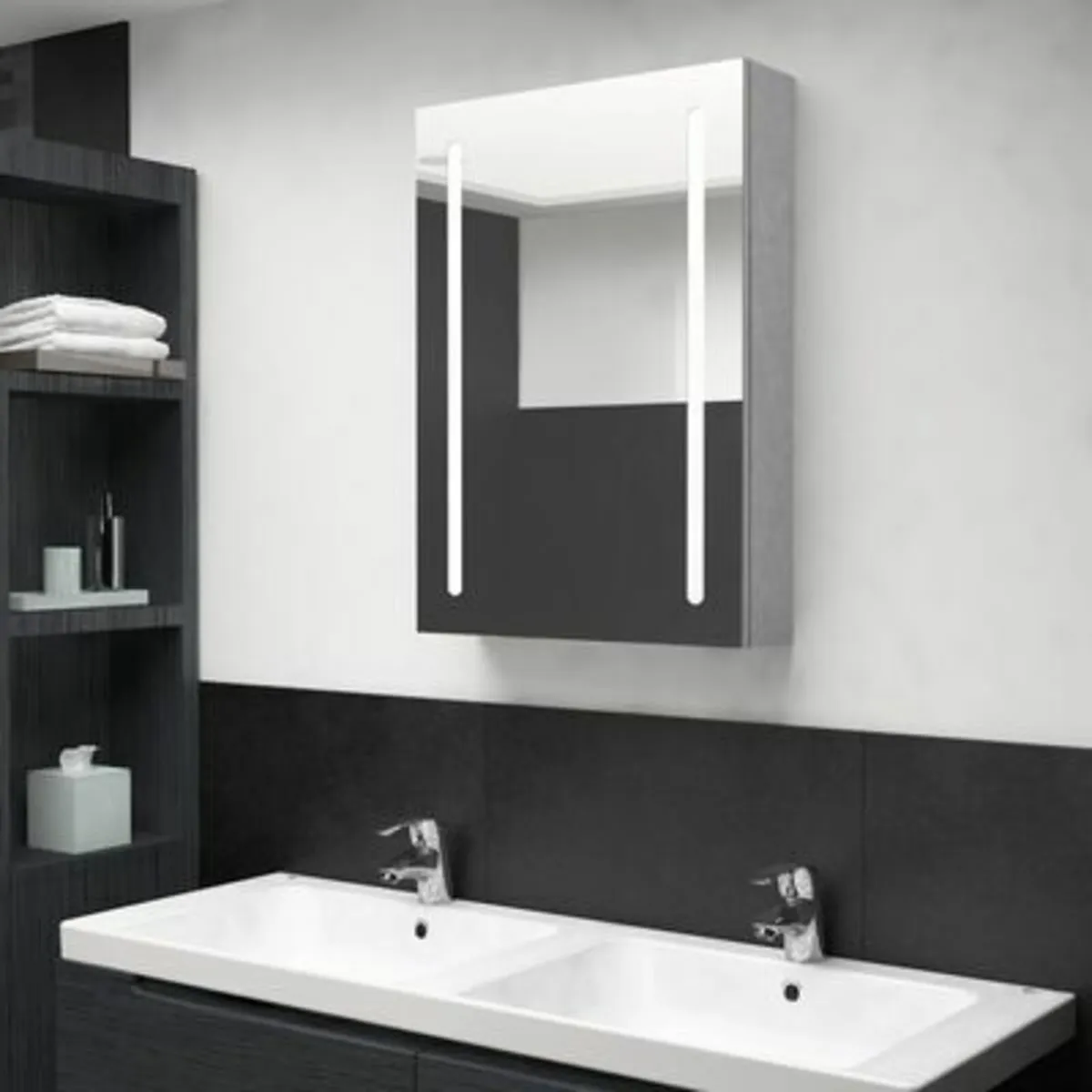 [Free P&P] New LED Bathroom Mirror Cabinet - Image 1