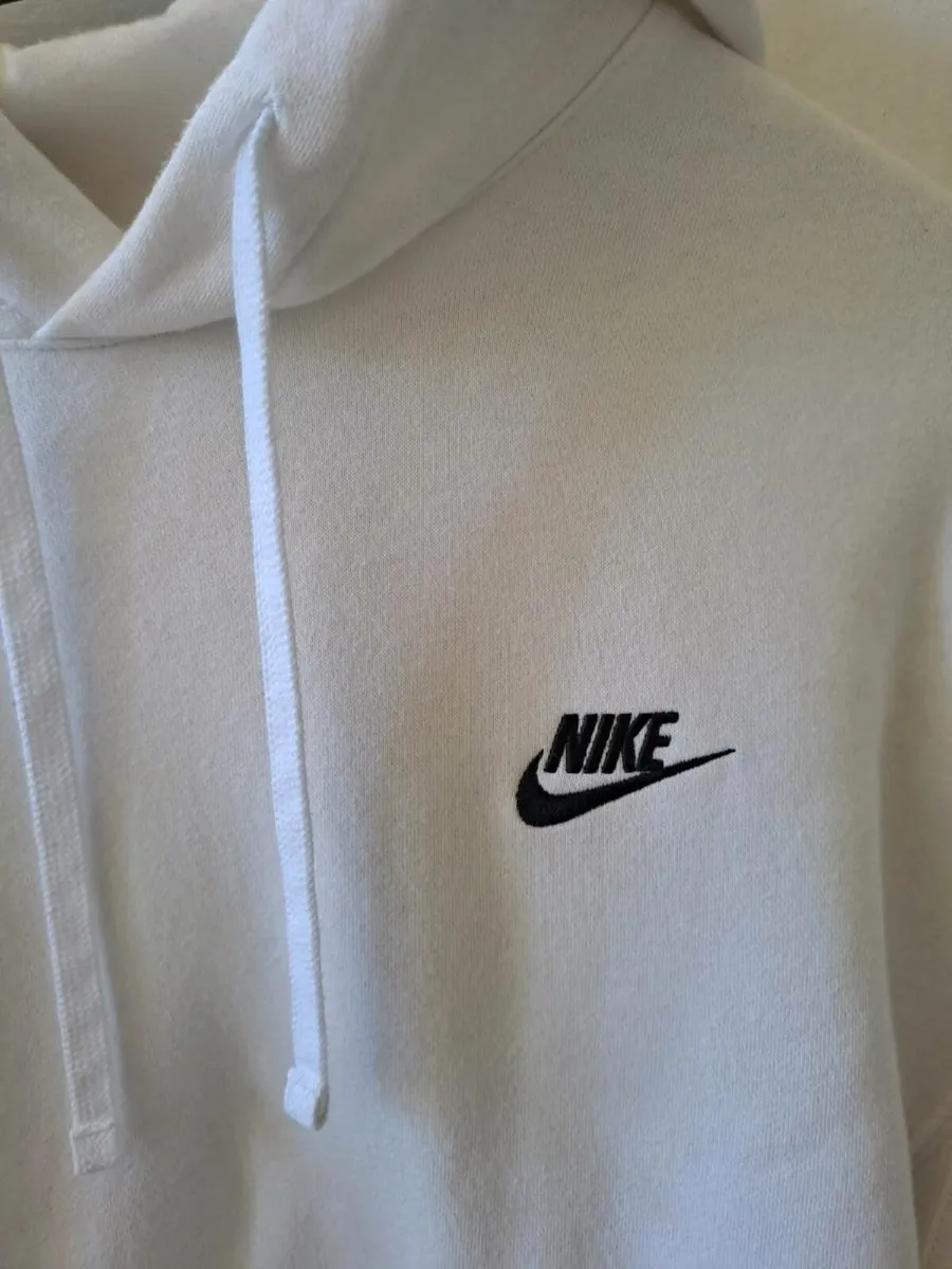 Nike hoodie white size S - Image 2