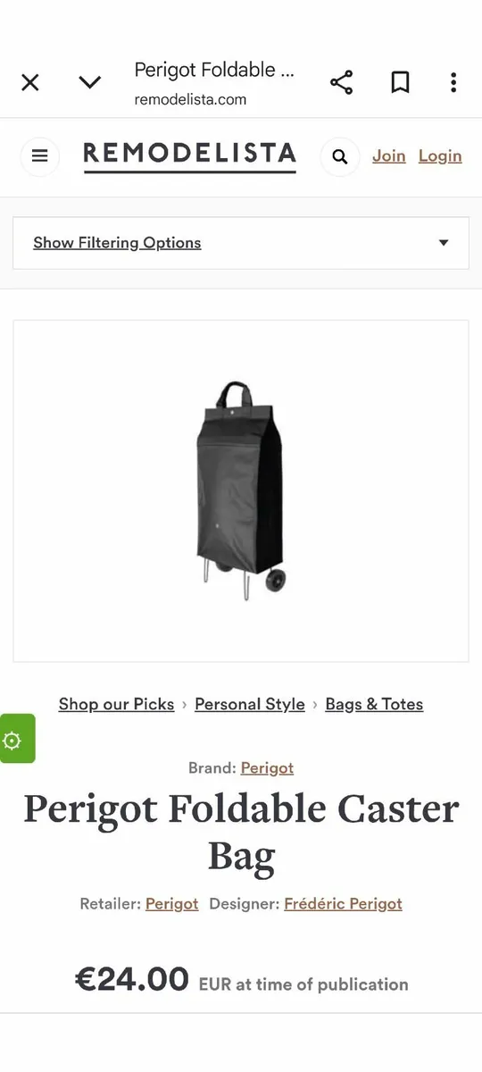 Foldable trolley perfect for shopping - Image 1