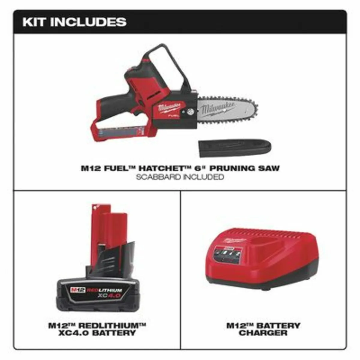 Milwaukee M12 Fuel Pruning Chainsaw kit - Image 2