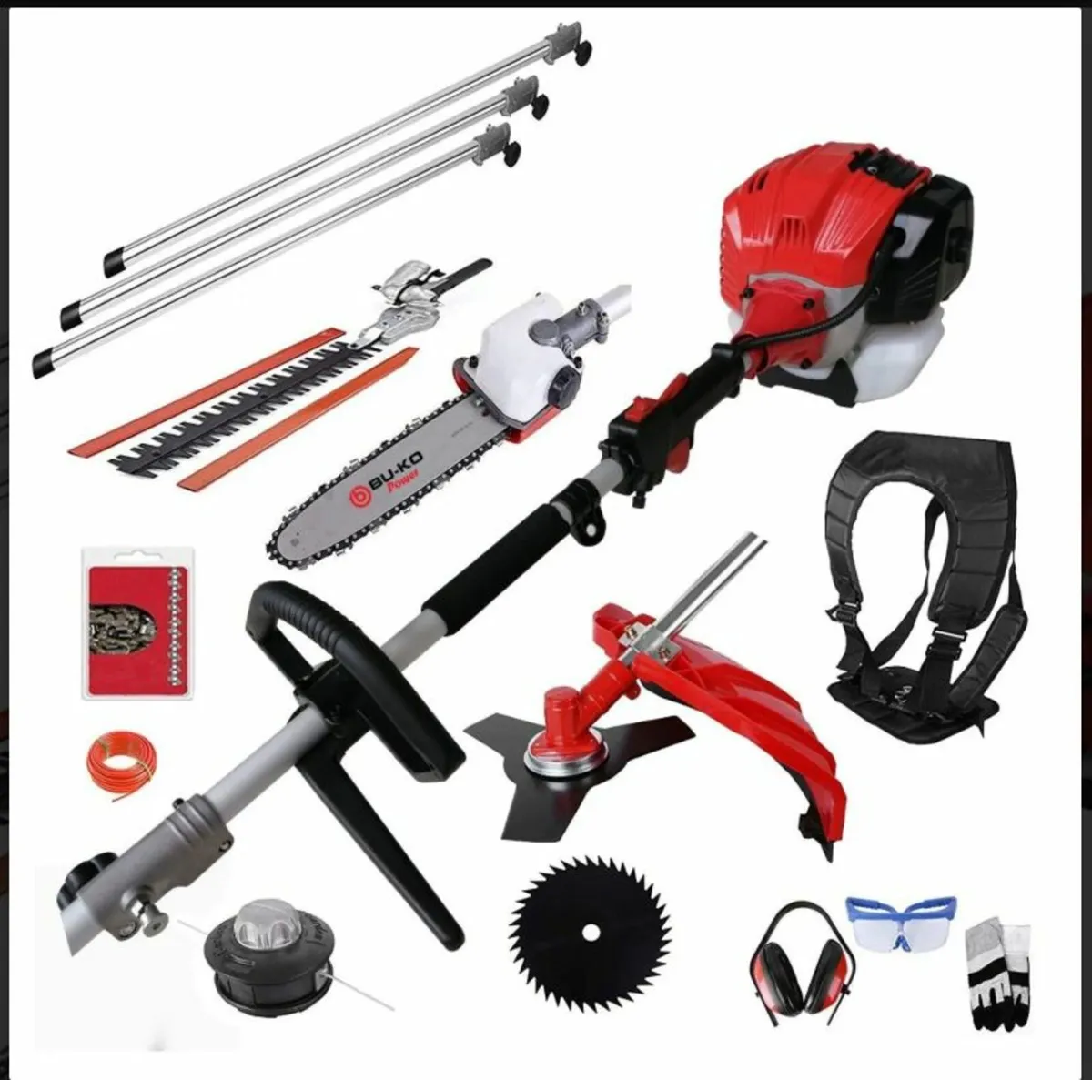 BU-KO 52cc 3HP 5 in 1 Petrol Multi Garden Tool | L