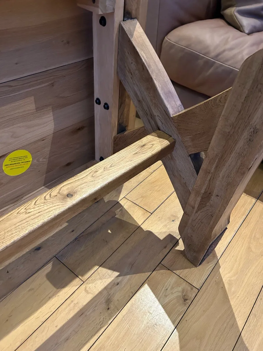 Large Solid Oak Coffee Table - Image 2