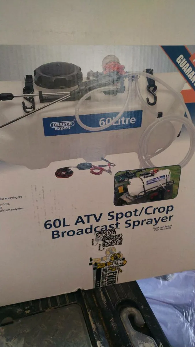 12V DC ATV Spot/ Broadcast Sprayer, 60L