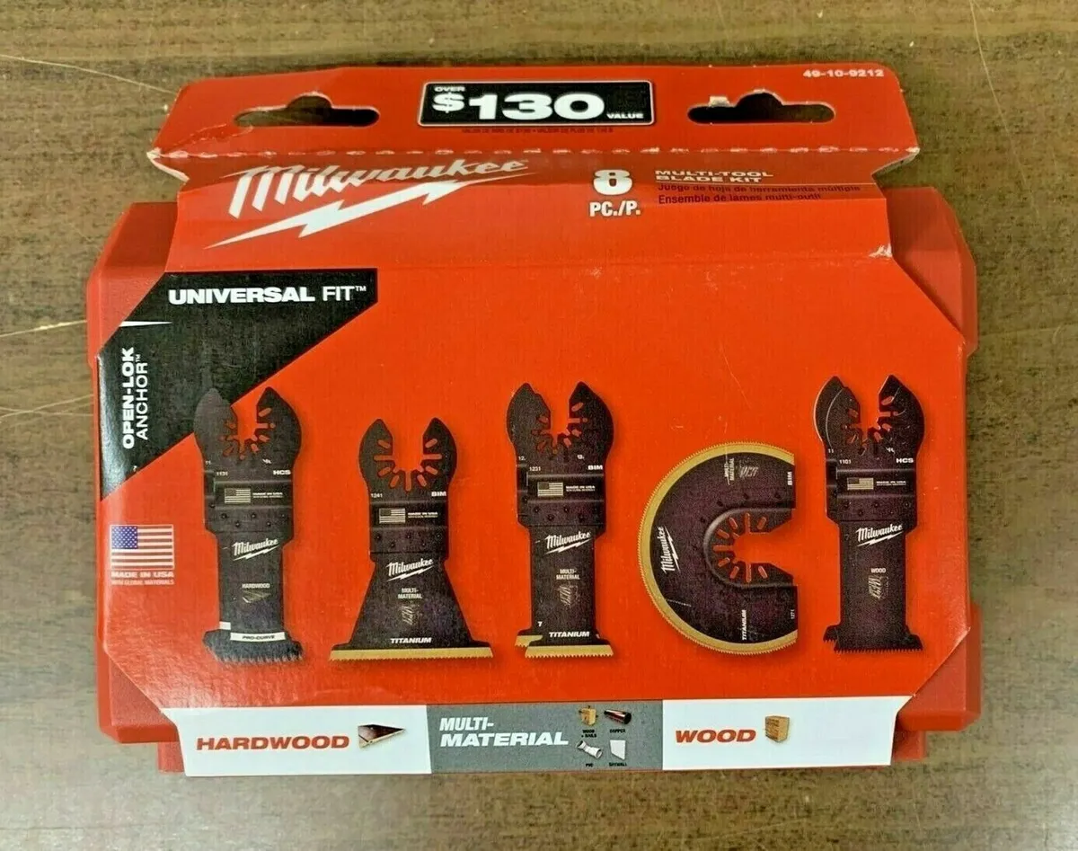 Milwaukee 20/8pcs Universal Multi-Tool Blade kit - Image 3