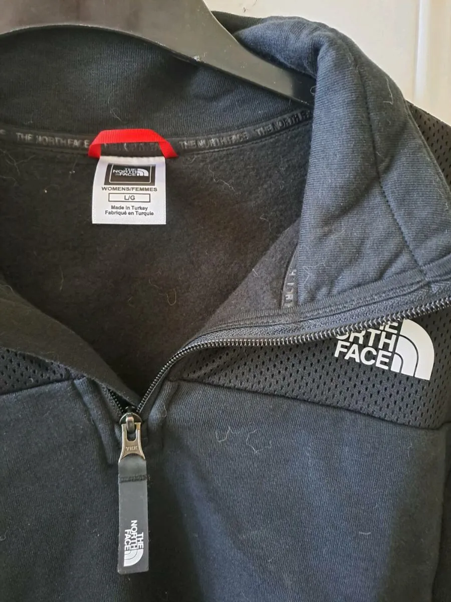 North Face zip top size S black - Image 2