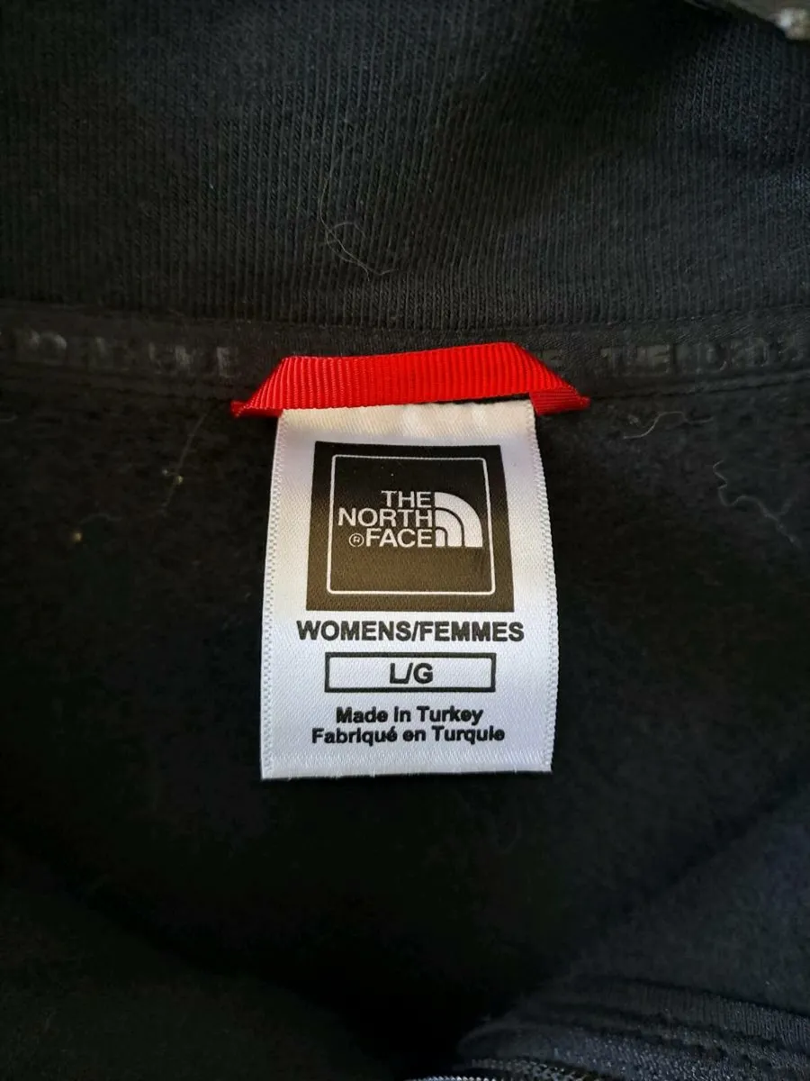 North Face zip top size S black - Image 3