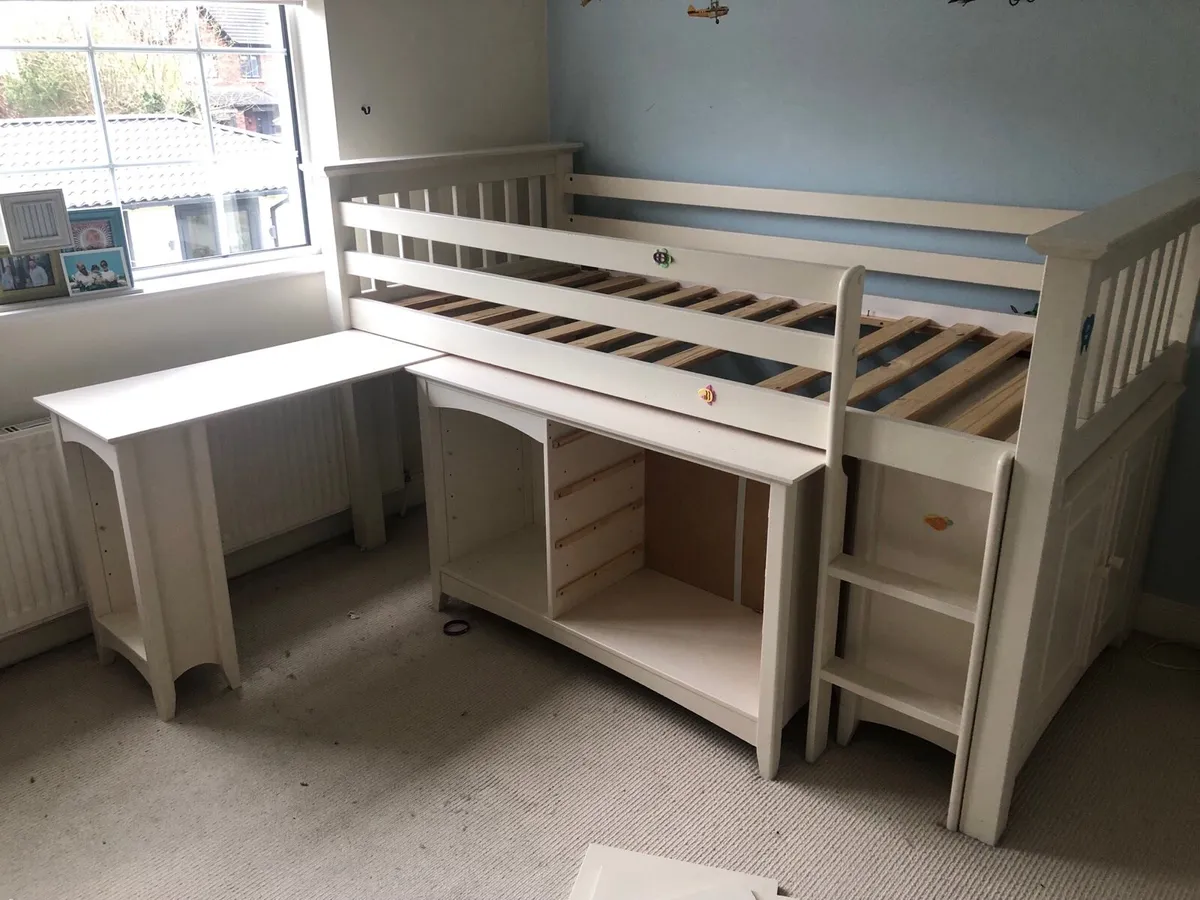 Cabin Bed, desk, drawers Julian Bowen