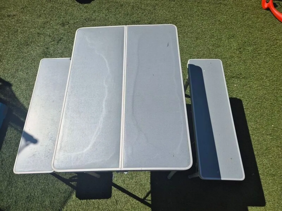 folding table and bench - Image 2