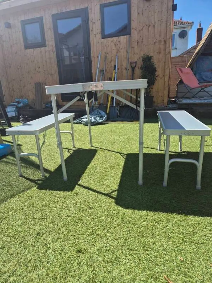 folding table and bench - Image 3