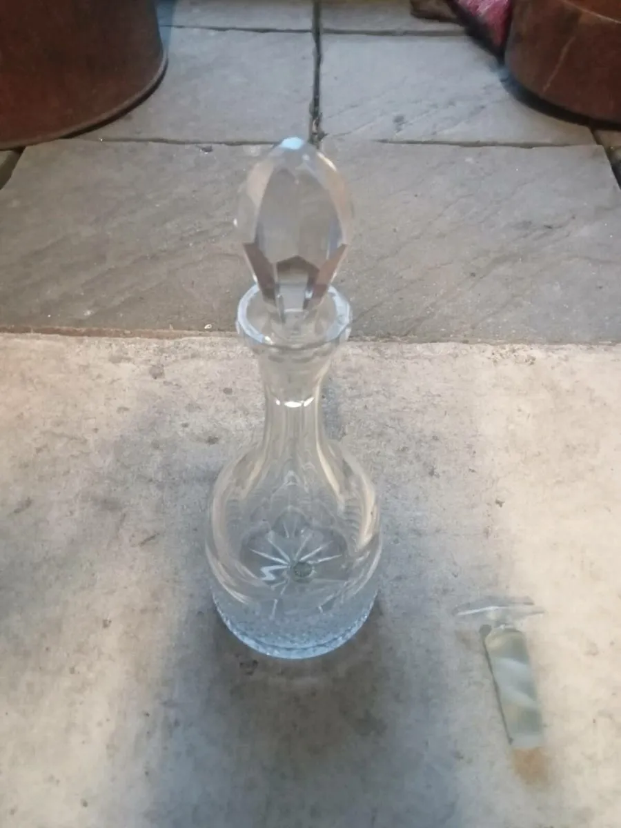 Waterford crystal decanter with a spare stopper - Image 3