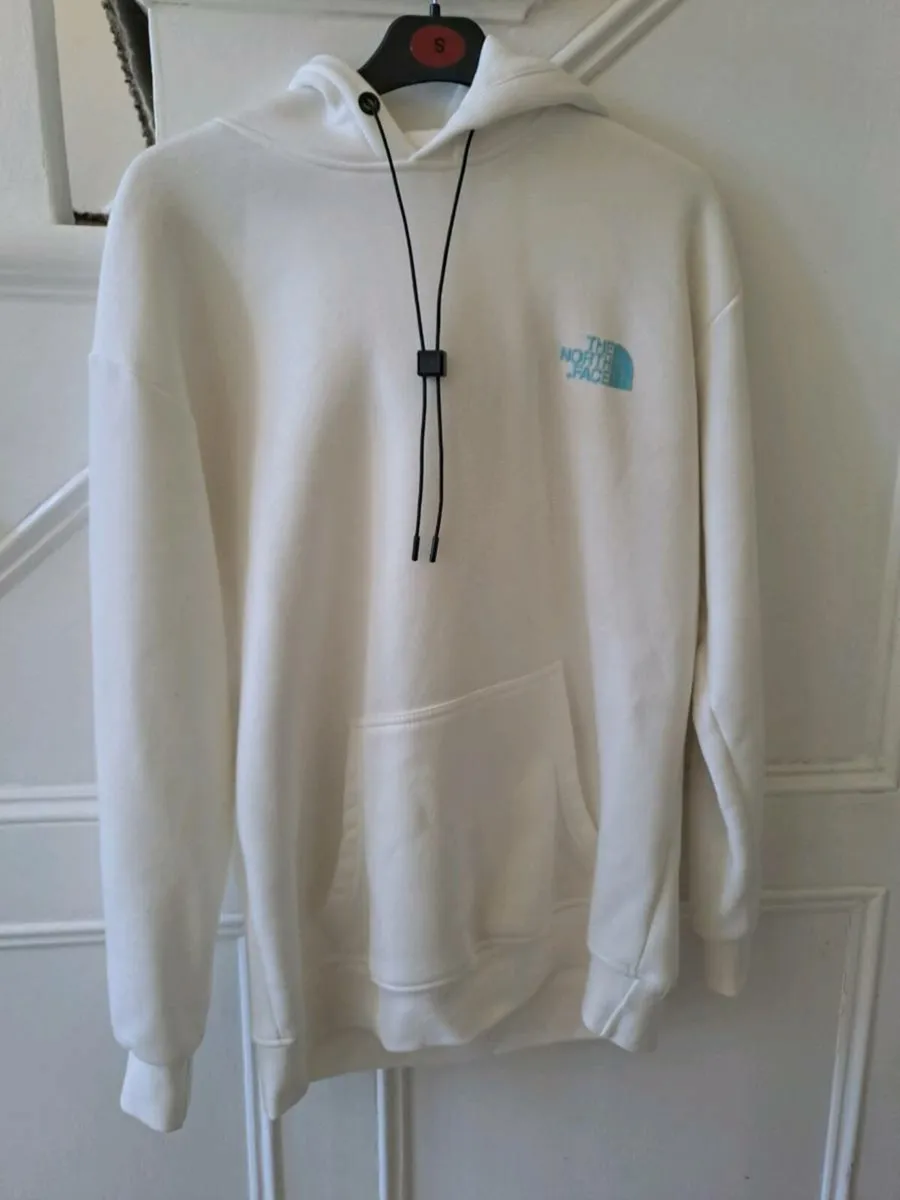 North Face hoodie size S white - Image 1