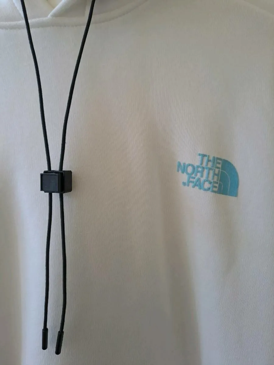 North Face hoodie size S white - Image 2