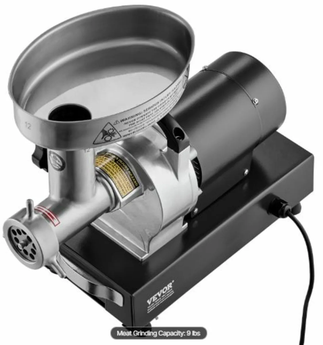 Commercial Electric Meat Grinder 9 Lbs/Min Sausage - Image 2
