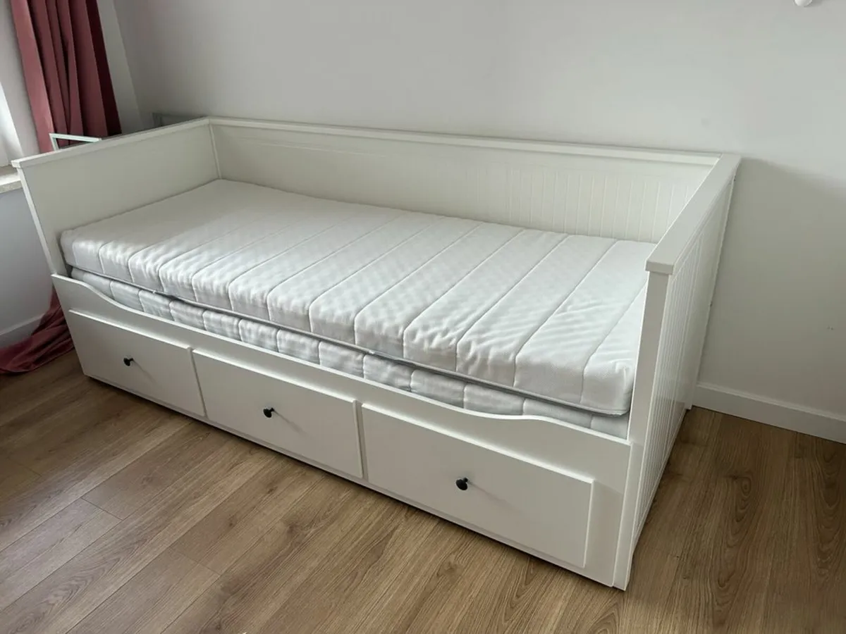 Ikea Hemnes Day-bed with 2 Mattresses - Image 1