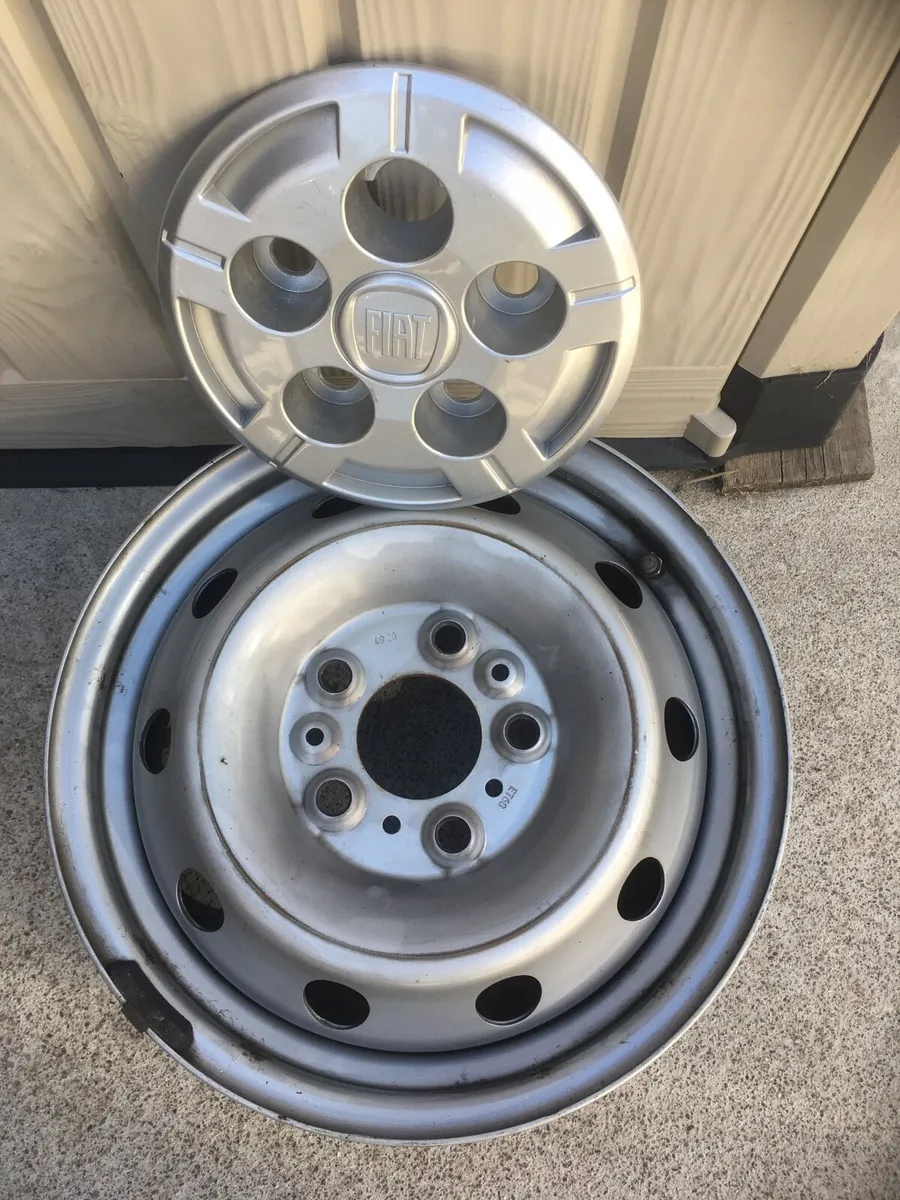 Campervan steel wheels and fiat hub caps - Image 3
