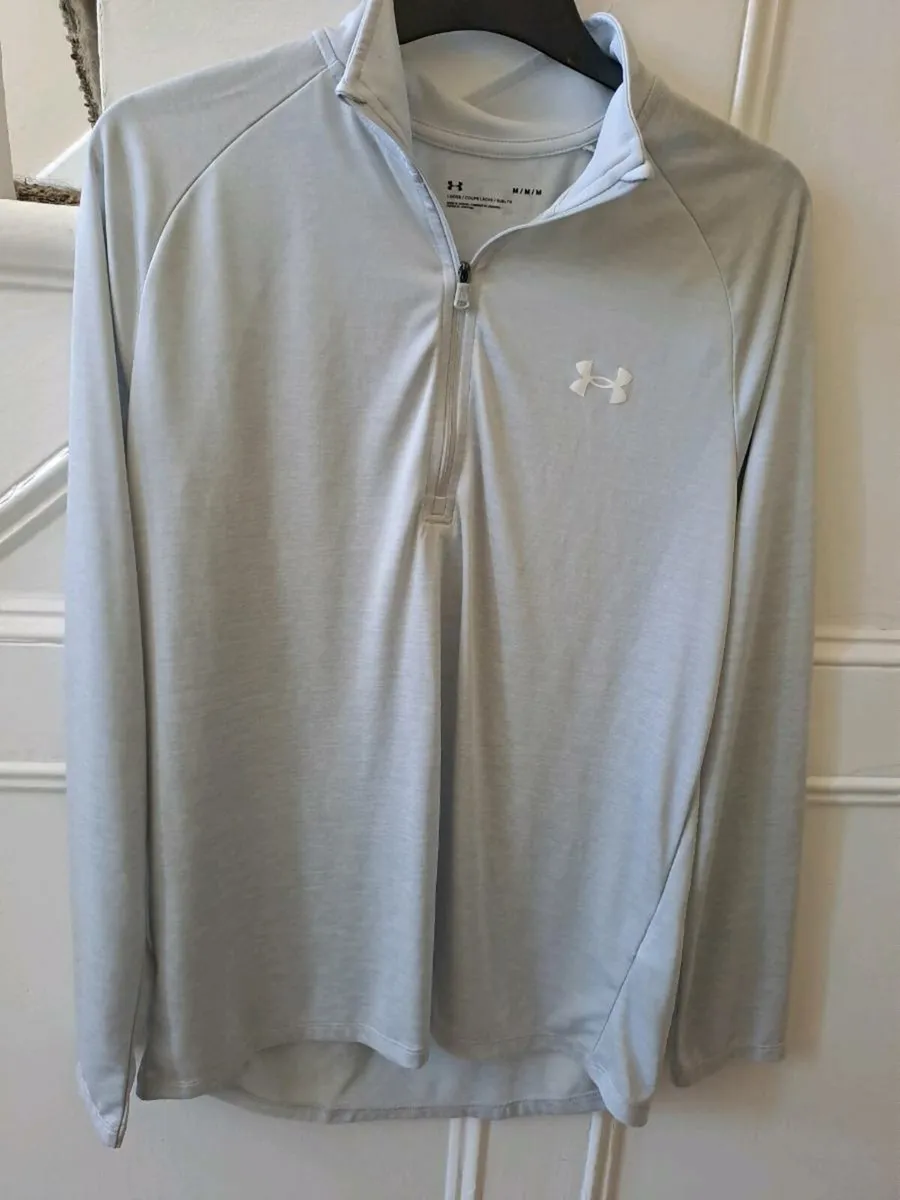 Under Armour Grey quarter zip top size M - Image 1
