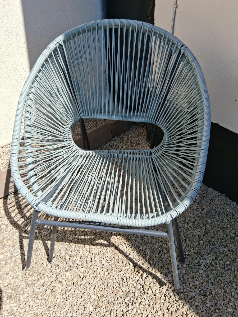 Garden acapulco chairs by 2 grey in colour - Image 2