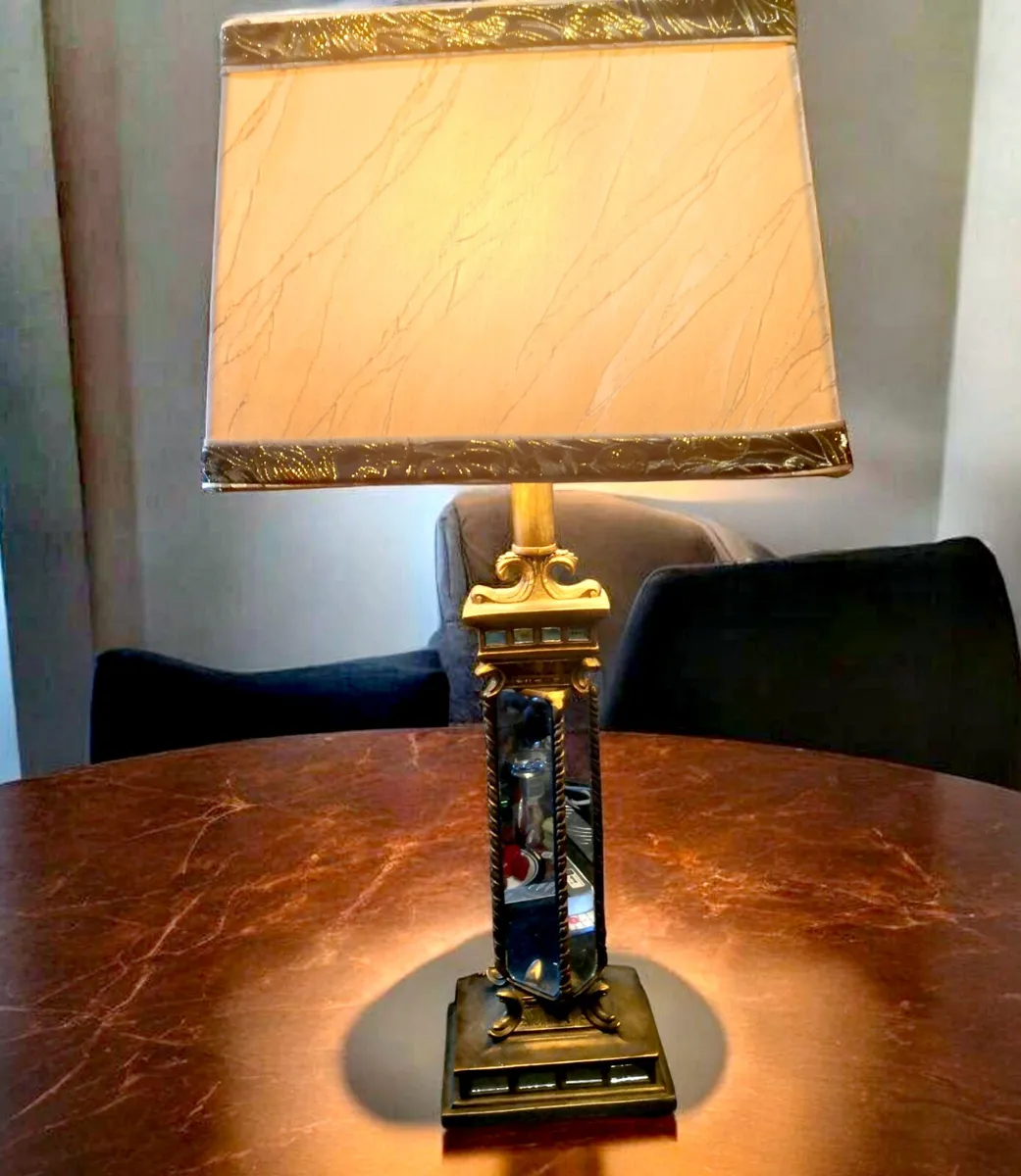 Stunning large mirror lamp - Image 1