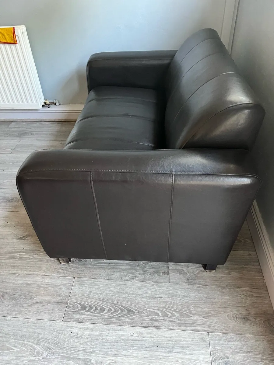 Twin Leather Sofa - Image 1