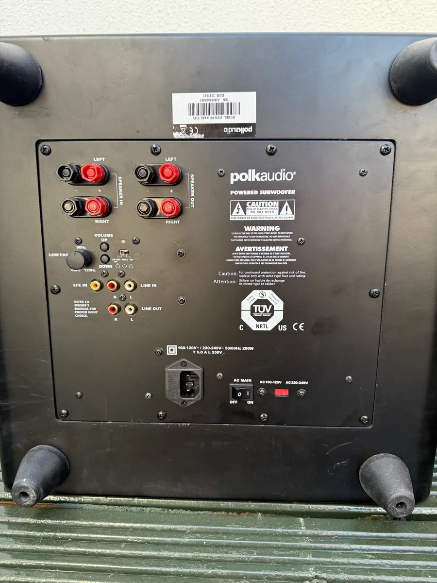 2 PolkAudio DSW PRO600 subwoofers (faulty) - Image 4