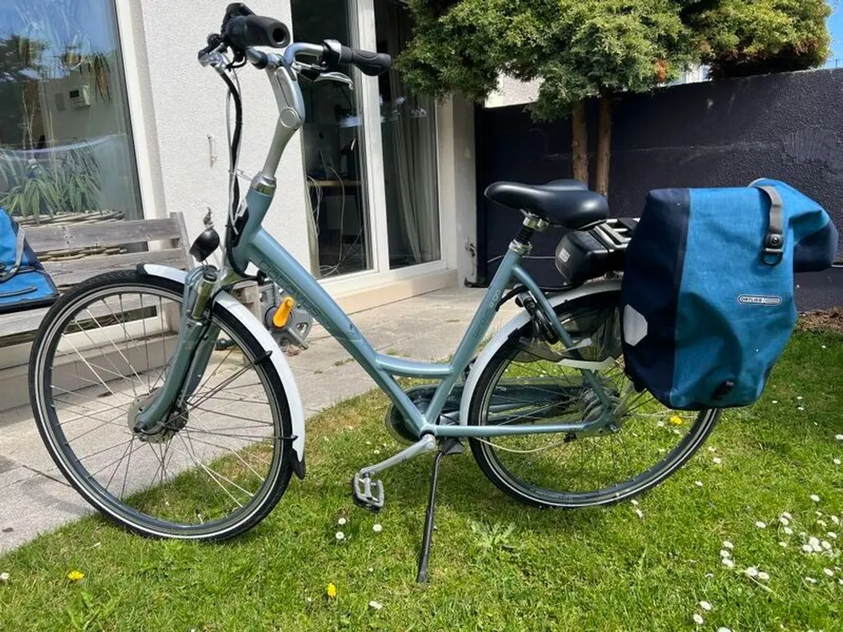 Electric Bicycle and two ORTLIEB pannier bags. - Image 1