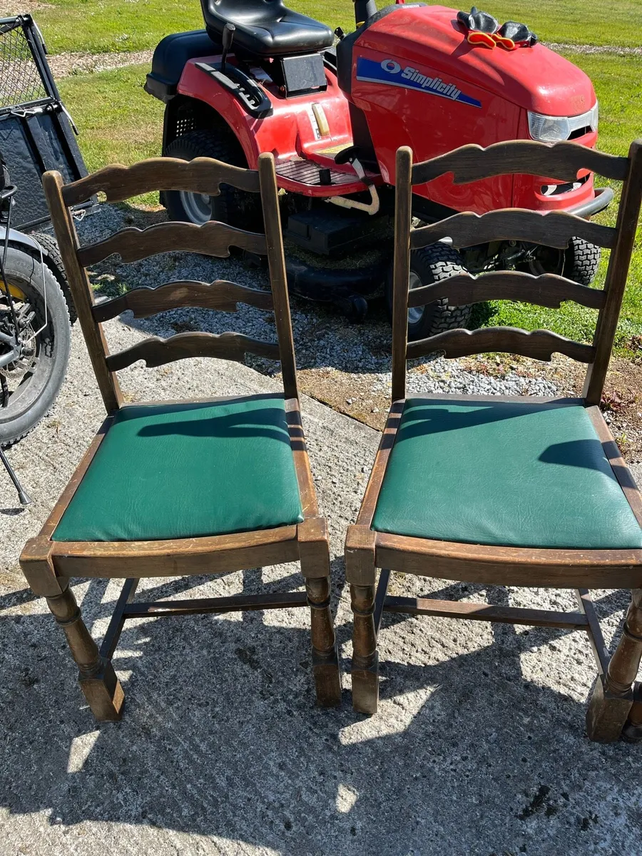Antique chairs x 4 - Image 3