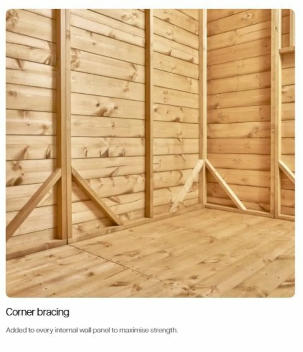 4x4 Deluxe T&G Timber Garden Shed. - Image 4