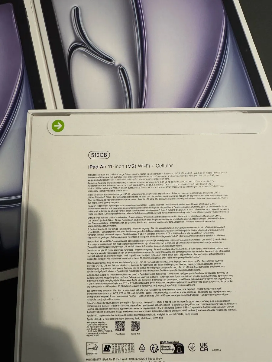 IPad Air 11-inch 256GB M2 2024(WiFi+Cellular) RECE - Image 2