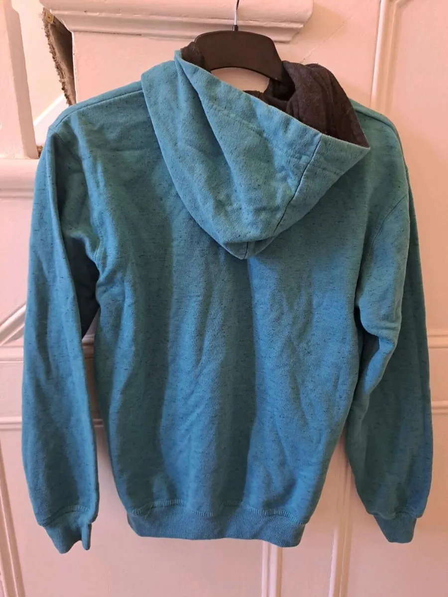 Senqu hoodie size S blue green - Image 3