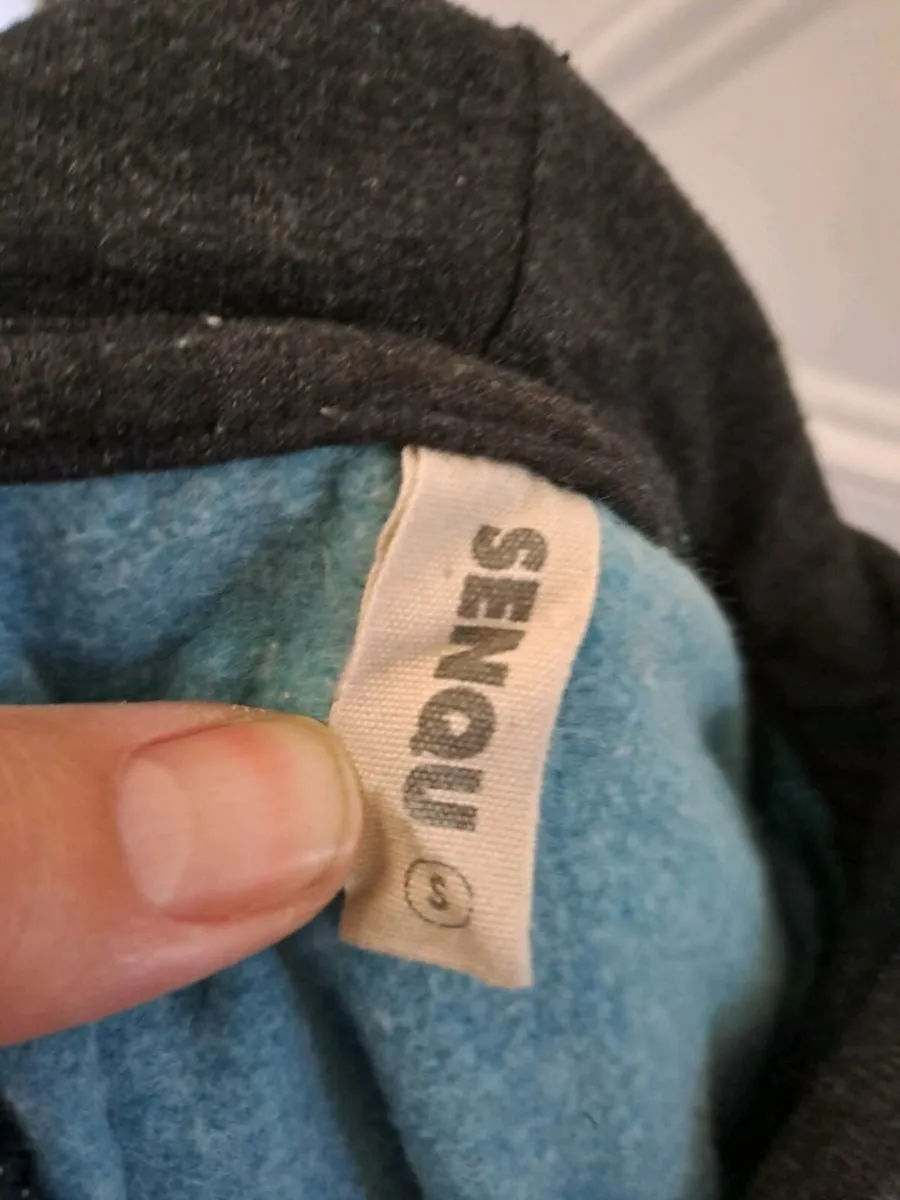 Senqu hoodie size S blue green - Image 4