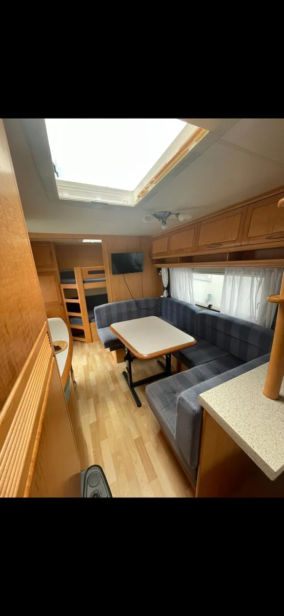 6 berth fixed bed fixed bunk hobby caravan - Image 1