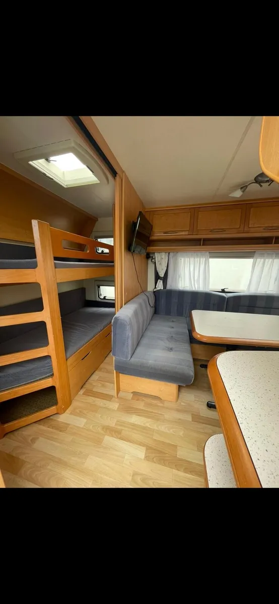 6 berth fixed bed fixed bunk hobby caravan - Image 2