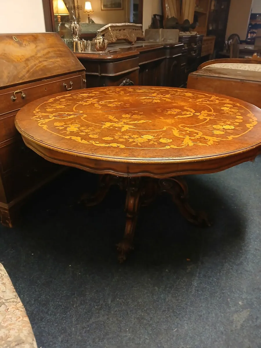 antique round table - Image 1
