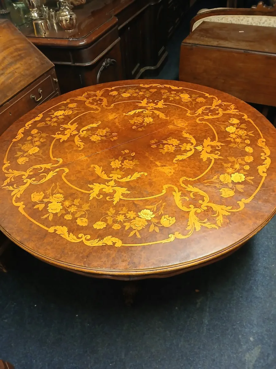 antique round table - Image 3